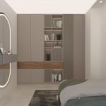 کابینت وکمد دیواری درب چوبی ۱۲ ماه