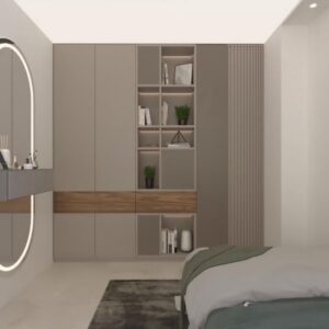 کابینت وکمد دیواری درب چوبی ۱۲ ماه